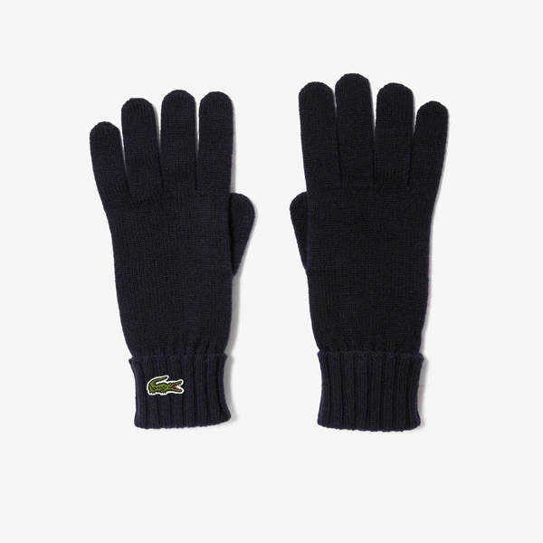 Шерстяные перчатки Lacoste, синий, арт. RV0452