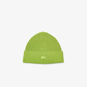 Шапка-бини из хлопка Lacoste Unisex, зеленый, арт. RB3152