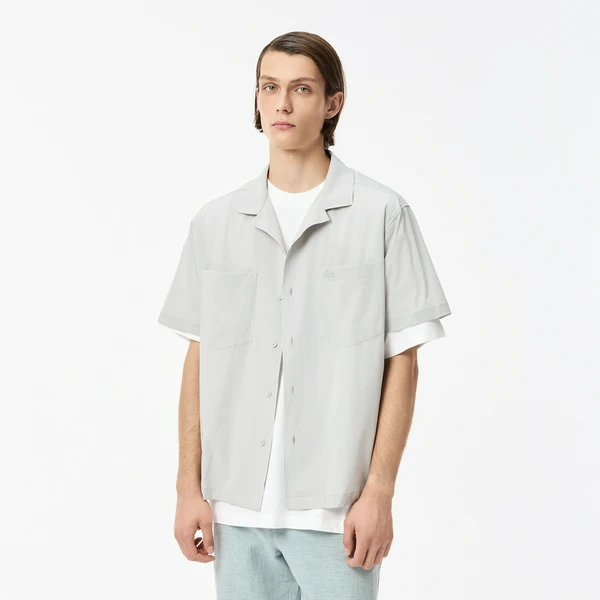 Рубашка Lacoste свободного кроя, серый, арт. CH0428