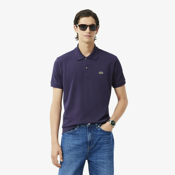 Мужское поло Lacoste L1212 Classic Fit, фиолетовый, арт. L1212