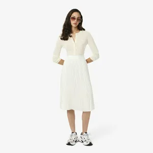 Юбка Lacoste со складками, белый, арт. JF5605
