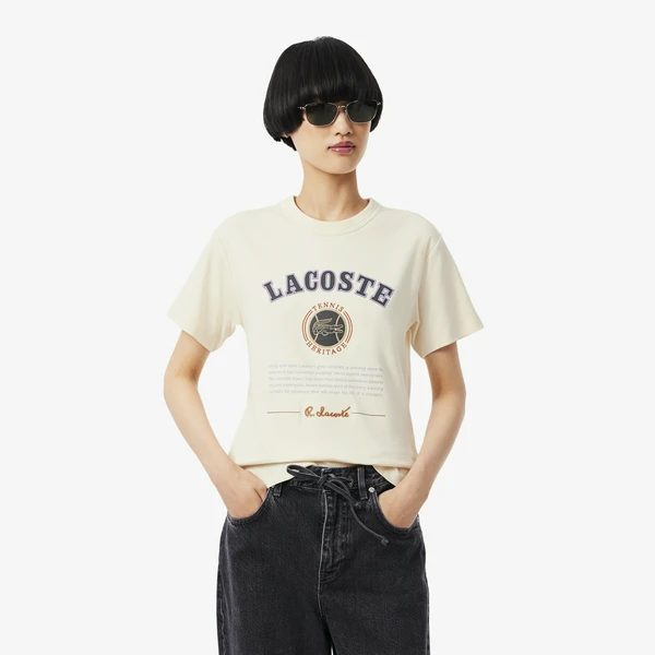 Футболка Lacoste стандартного кроя, белый, арт. TF5251