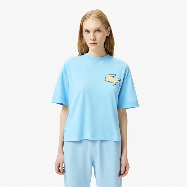Футболка Lacoste свободного кроя, голубой, арт. TF2603