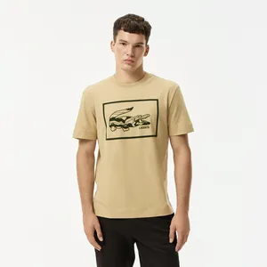 Футболка Lacoste мужская хлопковая, бежевый, арт. TH2620