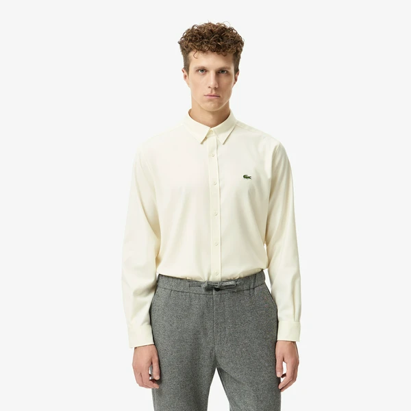Рубашка Lacoste стандартного кроя, бежевый, арт. CH2611