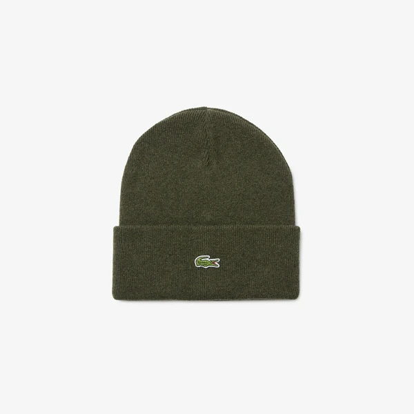 Шерстяная шапка Lacoste Unisex, хаки, арт. RB9825