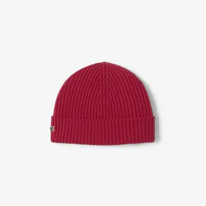 Шерстяная шапка Lacoste Unisex в рубчик, фиолетовый, арт. RB0001