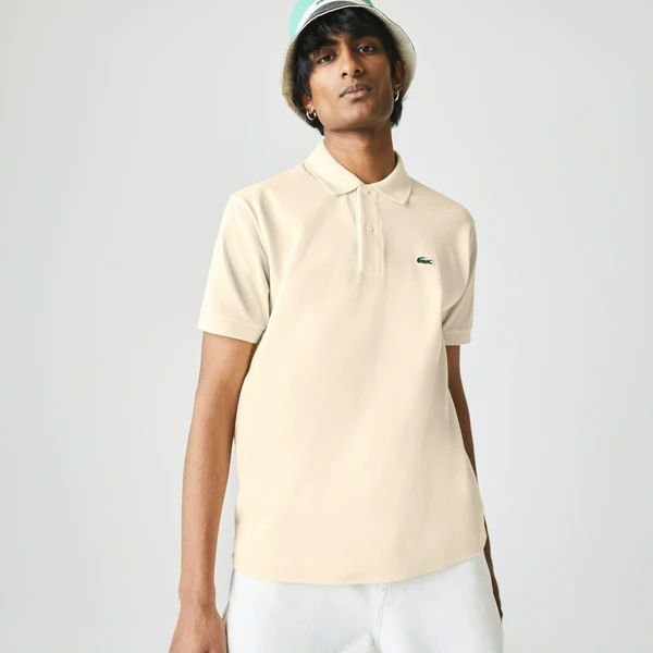 Мужское поло Lacoste L1212 Classic Fit, белый, арт. L1212