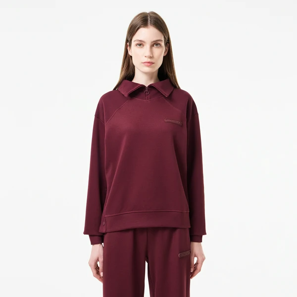Женская толстовка Lacoste Regular Fit на молнии, красный, арт. SF2404