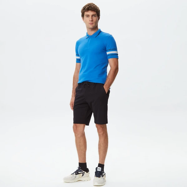 Мужские бермуды Lacoste зауженного кроя, черный, арт. FH0328