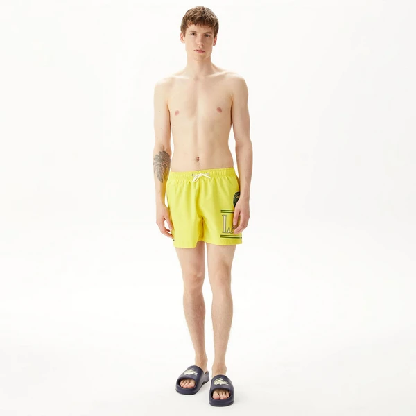Мужские купальные шорты Lacoste, желтый, арт. MH0401