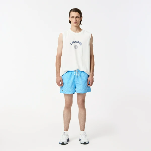 Мужские плавательные шорты Lacoste, голубой, арт. MH0410