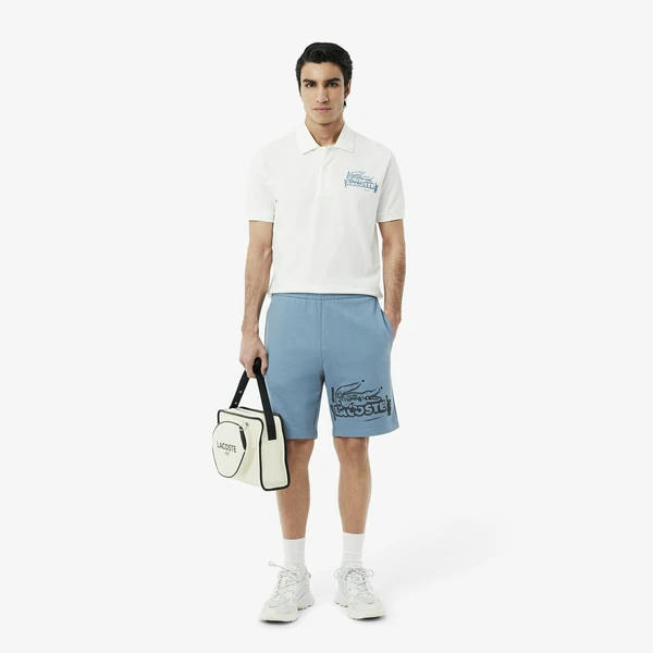 Мужские шорты Lacoste из органического хлопка, синий, арт. GH0286