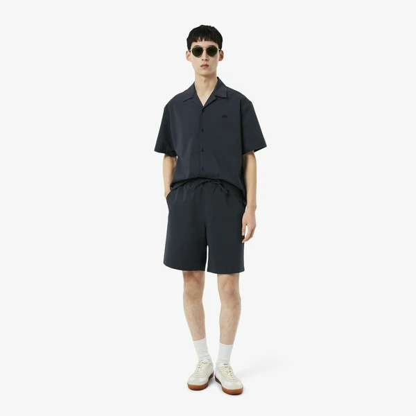 Мужские шорты Lacoste из сирсакера, серый, арт. GH1977