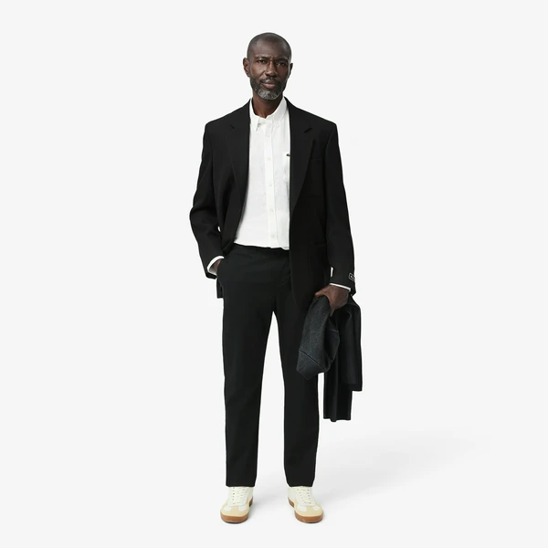 Мужские брюки-чинос Lacoste из эластичного хлопка, черный, арт. HH3463