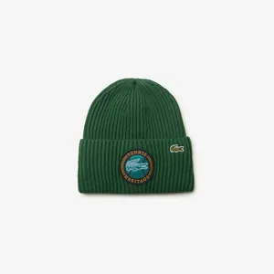 Вязаная шапка Lacoste, зеленый, арт. RB2605