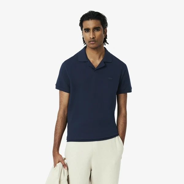 Мужское поло Lacoste из эластичного органического хлопка, синий, арт. PH0084