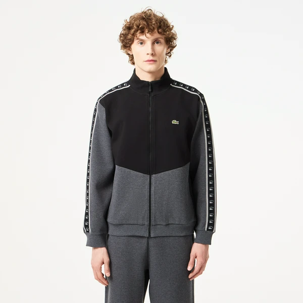 Лонгслив Lacoste на молнии, серый, арт. SH2517