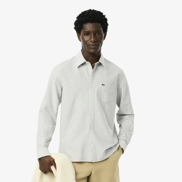 Мужская хлопковая рубашка Lacoste, синий, арт. CH5625