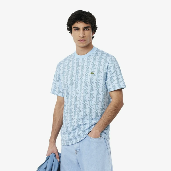 Мужская футболка Lacoste TH2831, голубой, арт. TH2831