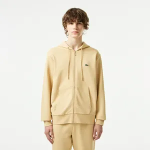 Мужская толстовка Lacoste на молнии, бежевый, арт. SH9626T