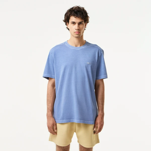 Мужская хлопковая футболка Lacoste, синий, арт. TH0426