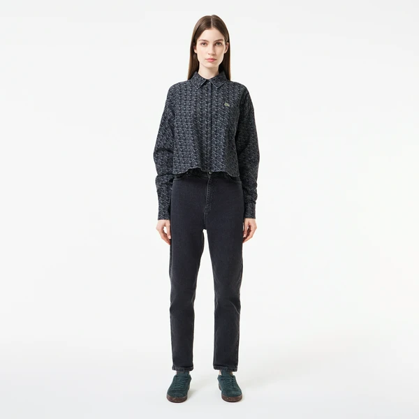 Женские прямые джинсы Lacoste, серый, арт. HF2569
