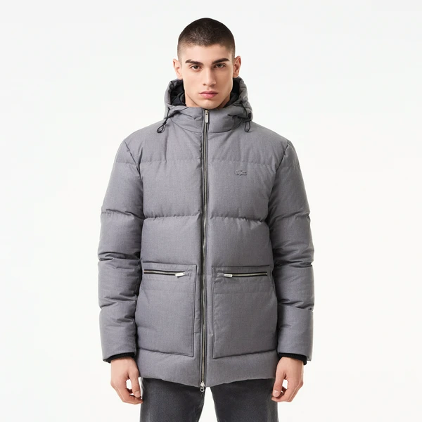 Мужская куртка Lacoste с капюшоном, серый, арт. BH2522R