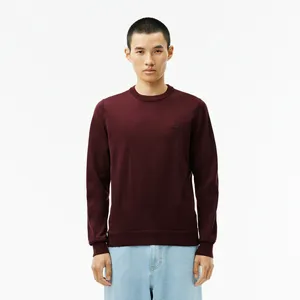 Мужской свитер Lacoste из шерсти мериноса, красный, арт. AH1969