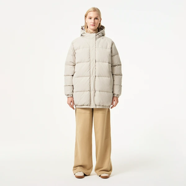 Женская куртка Lacoste с капюшоном, серый, арт. BF2507