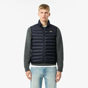 Мужской стёганный жилет Lacoste с высоким воротом, синий, арт. BH2886