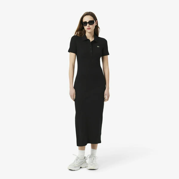 Женское платье Lacoste из органического хлопка, черный, арт. EF9622