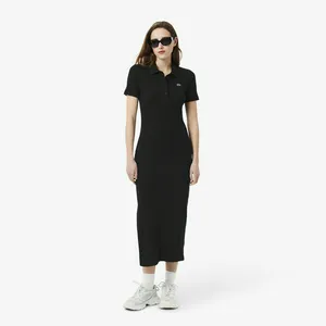 Женское платье Lacoste из органического хлопка, черный, арт. EF9622