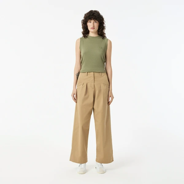 Женские брюки Lacoste из органического хлопка, бежевый, арт. HF0205