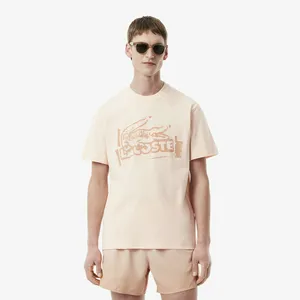 Мужская футболка Lacoste TH0284, розовый, арт. TH0284