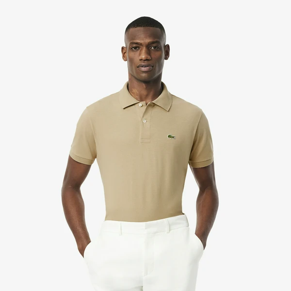 Мужское поло Lacoste из органического хлопка, бежевый, арт. PH9851