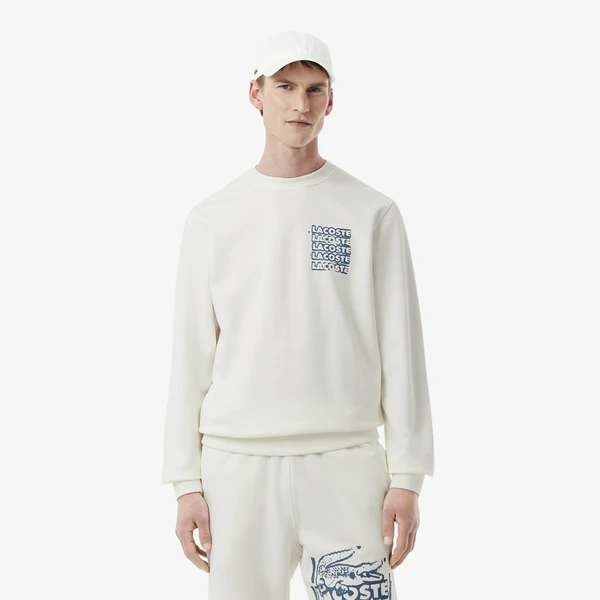 Мужская толстовка Lacoste, белый, арт. SH0287
