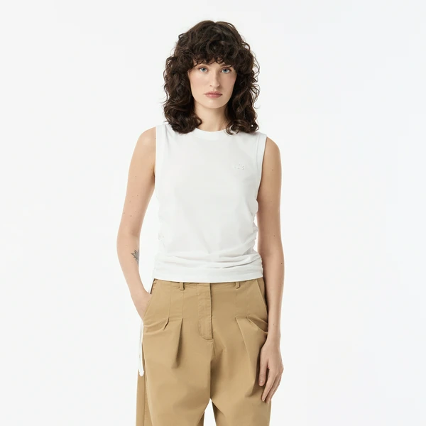 Женский топ Lacoste, белый, арт. TF0508