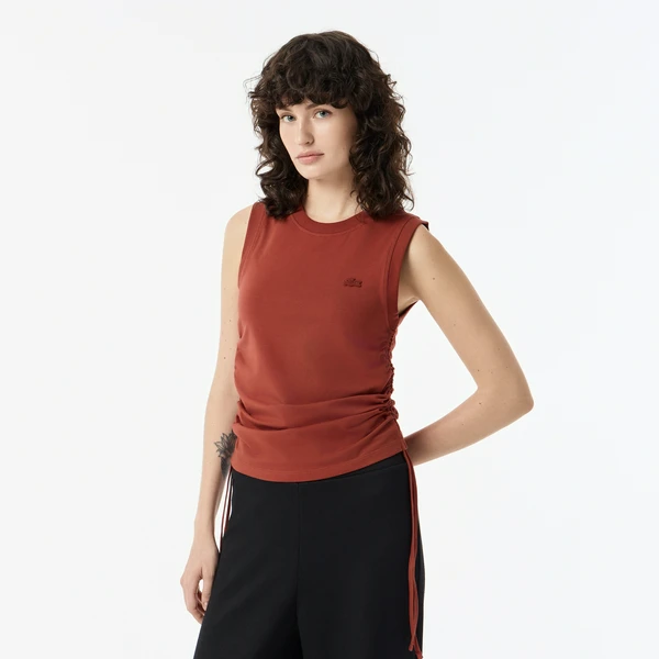Женский топ Lacoste, коричневый, арт. TF0508