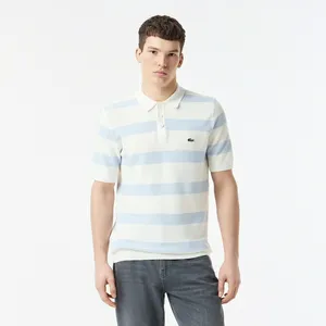 Мужское трикотажное поло Lacoste, голубой, арт. AH0411