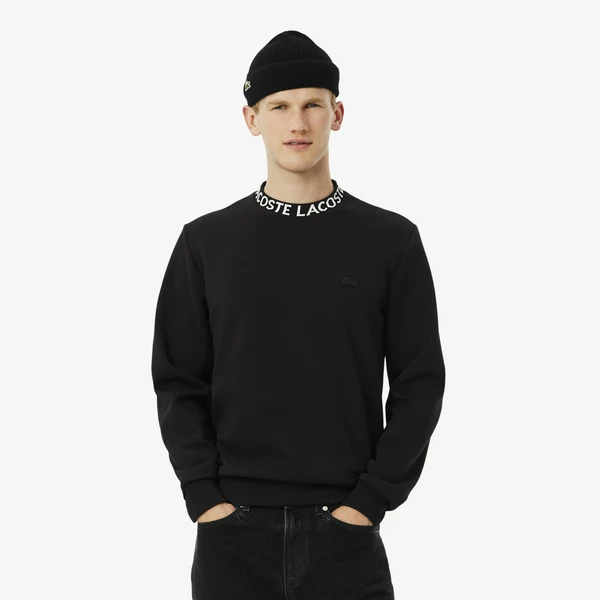 Мужская толстовка Lacoste из органического хлопка, черный, арт. SH9542