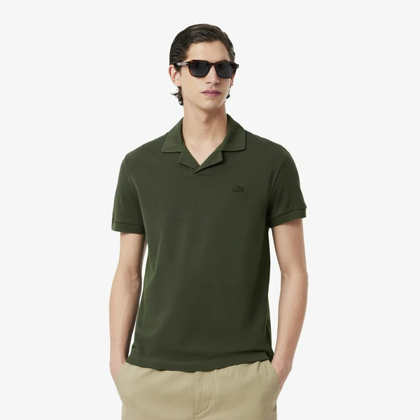 Мужское поло Lacoste из эластичного органического хлопка, хаки, арт. PH0084