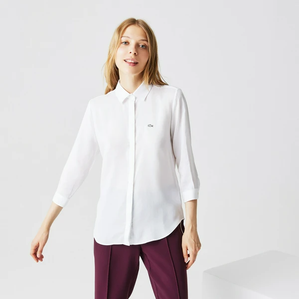 Женская рубашка Lacoste, белый, арт. CF0812