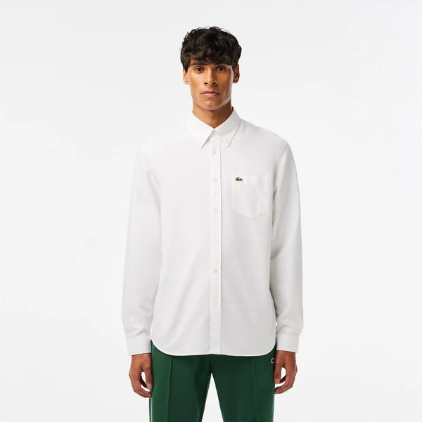 Рубашка Lacoste стандартного кроя, белый, арт. CH1911F