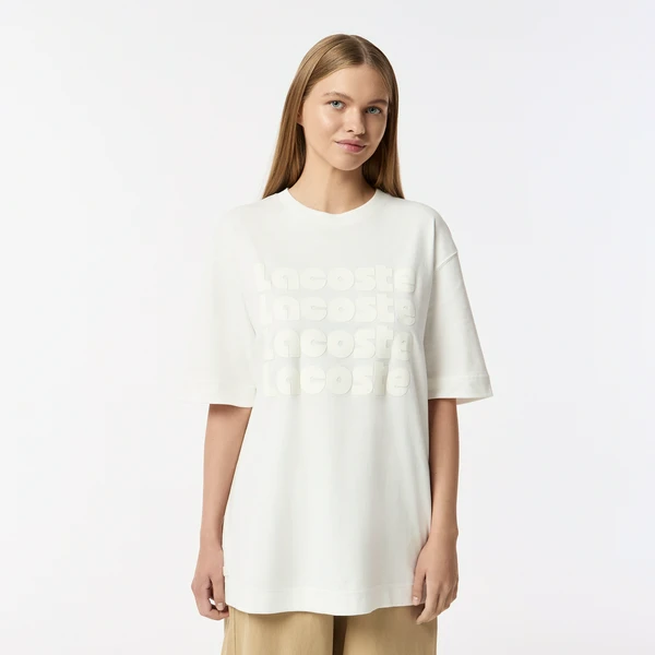 Хлопковая футболка Lacoste, белый, арт. TF0412