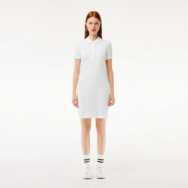 Платье-поло Lacoste, белый, арт. EF5473