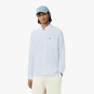 Мужская льняная рубашка Lacoste, голубой, арт. CH5692