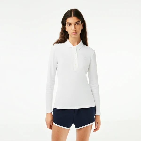 Женское поло Lacoste, белый, арт. PF5464