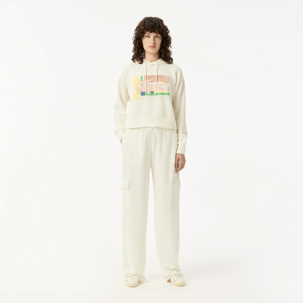 Женские спортивные брюки Lacoste, белый, арт. XF0507