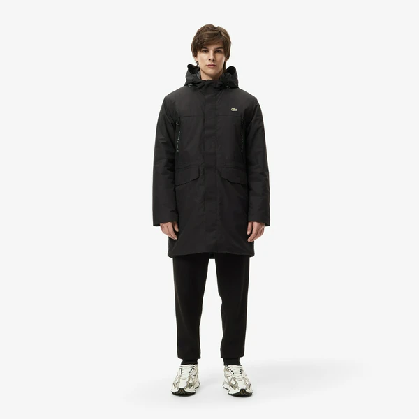 Мужская водоотталкивающая куртка Lacoste, черный, арт. BH1510